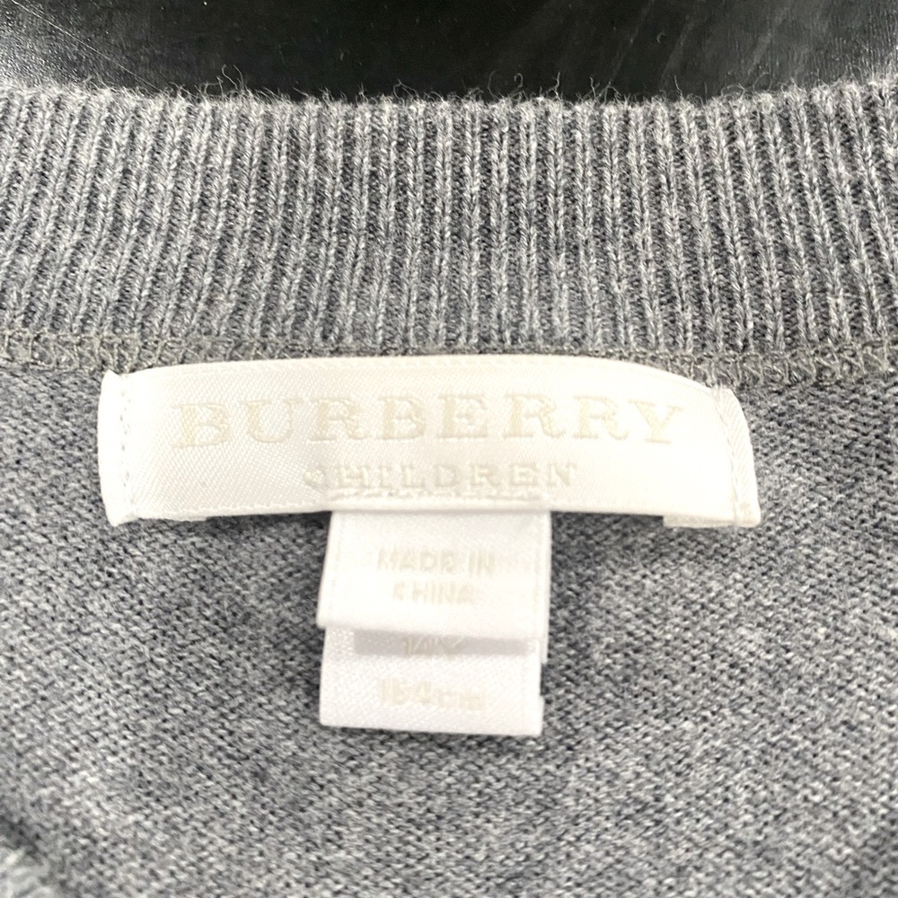 Burberry boys zip up sweater